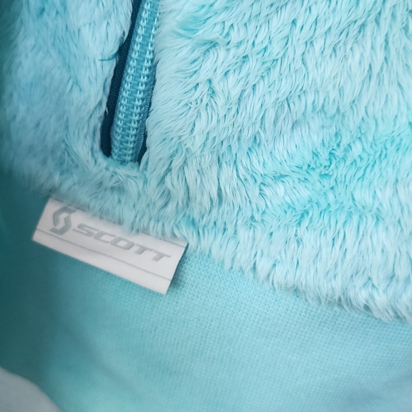 Scott Sports Fluffy Aqua Hoodie Sz Medium - Picture 6 of 8